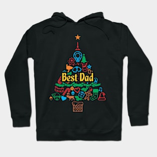 Best Dad Holiday Present 2 - Funny Christmas Gift Hoodie